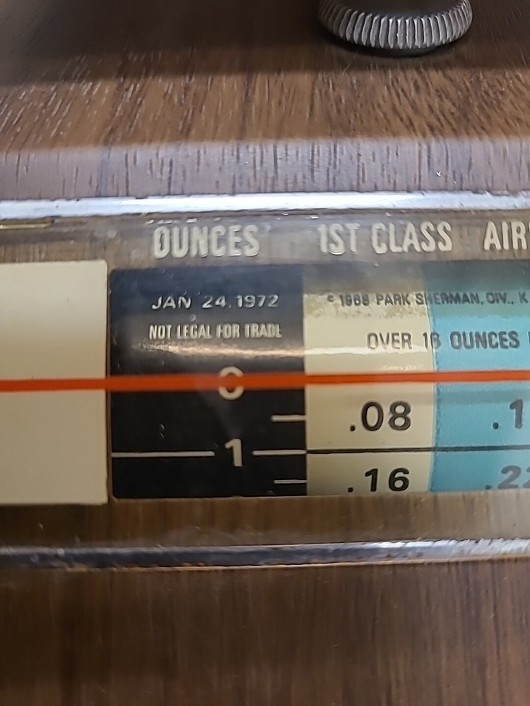 Antique 1972 Postal Scale