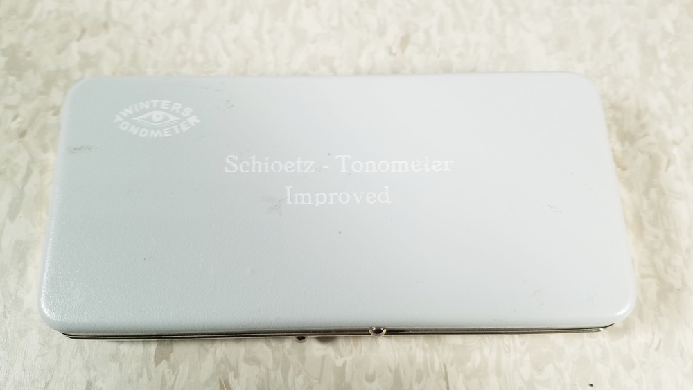 Vintage Winters Schioetz Tonometer Improved Optometry With Case & Papers