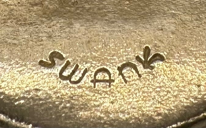 Vintage Swank Roman Soldier Keychain Watch Fob Gold Tone Mesh Mid Century