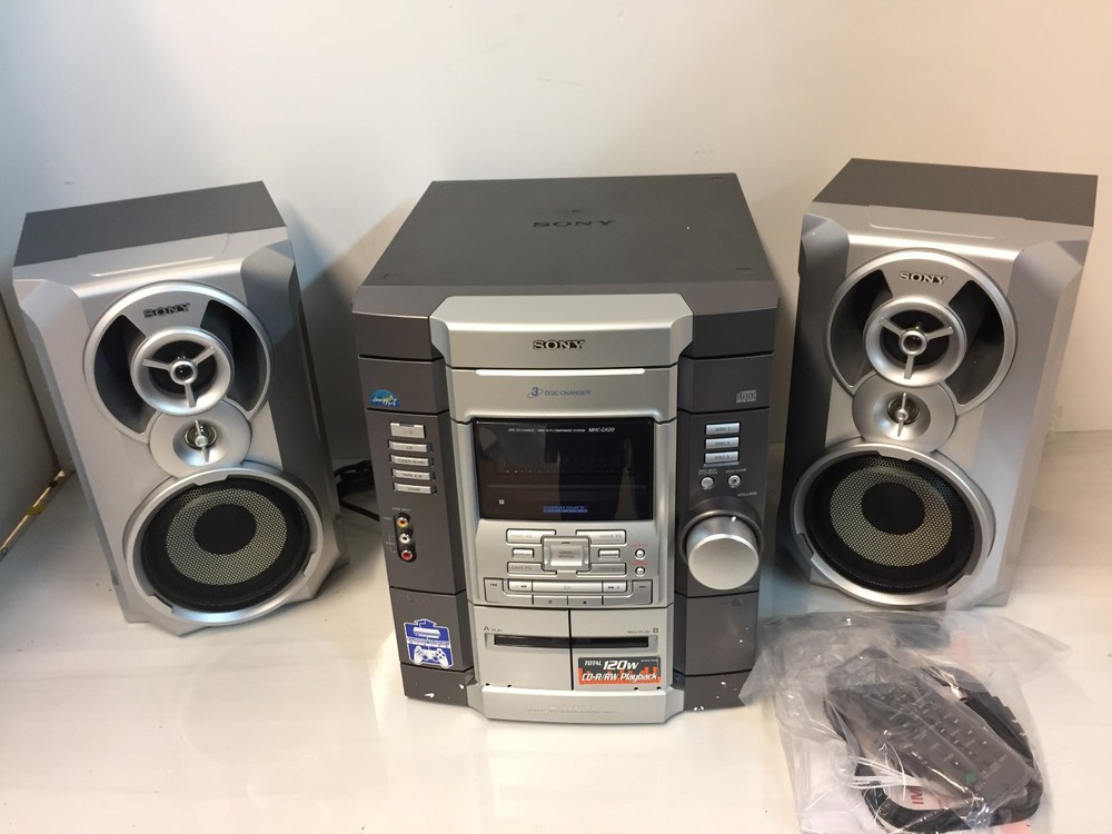 Sony MHC-GX20 Mini Hi-Fi Component System Game Sync 3-Disc Changer (CD Not Open)