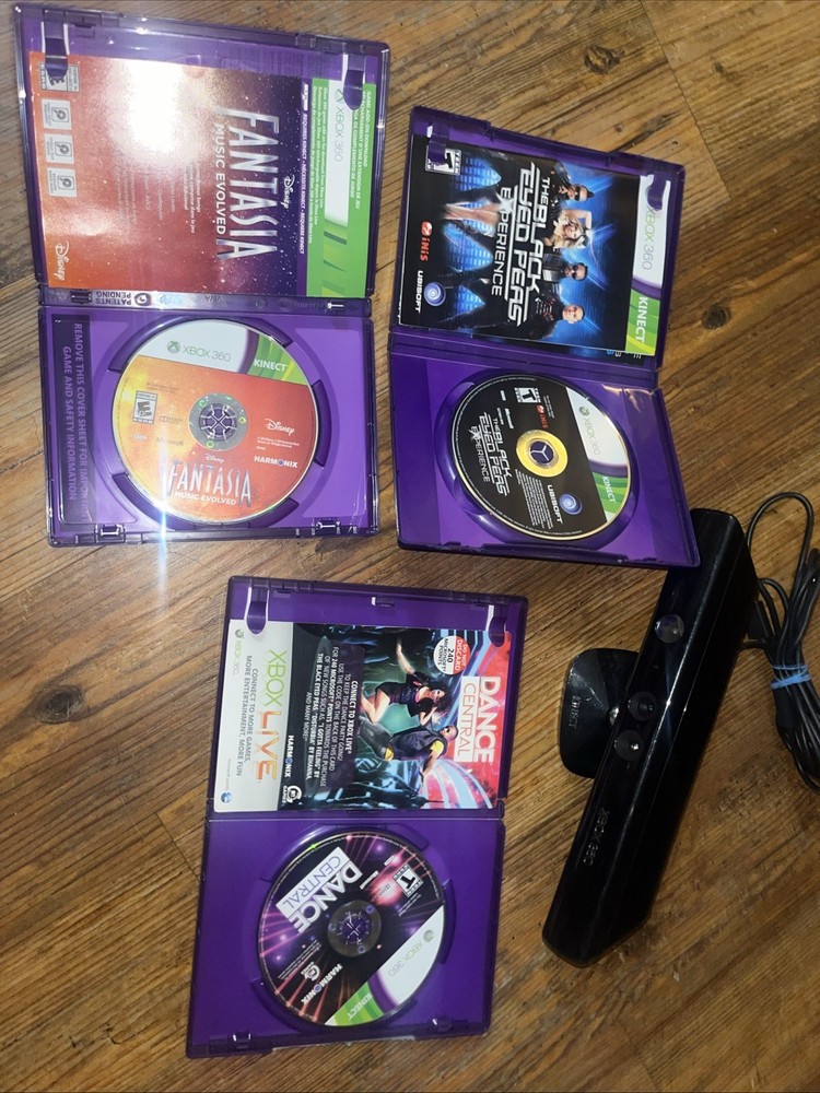 Xbox 360 Kinect Camera With Games - Kinect Games Bundle