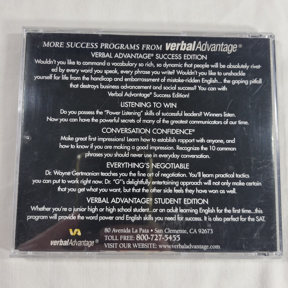 Memory Advantage by Verbal Advantage CD 2 Disc Set 2002 Netword Publishing USED