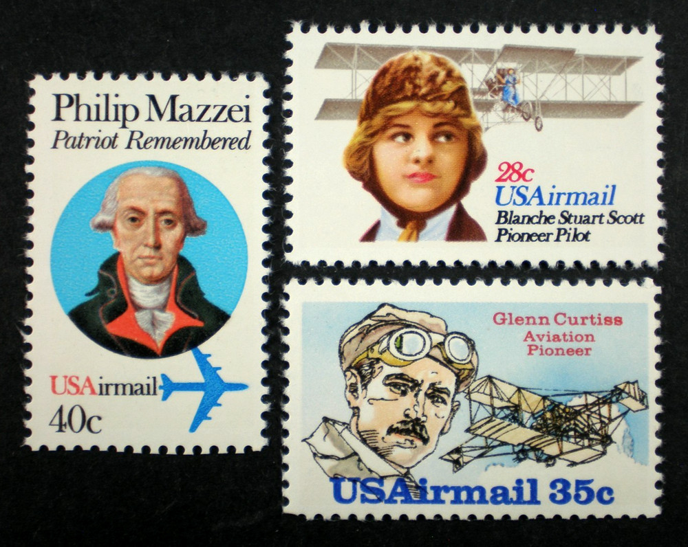 US Airmail Scott # C 98, 99 - 100, MNH