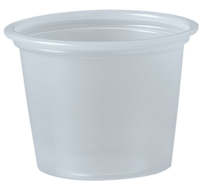 Dart P100N 1 oz Translucent Portion Cups Polystyrene – 2500 Count Bulk Pack