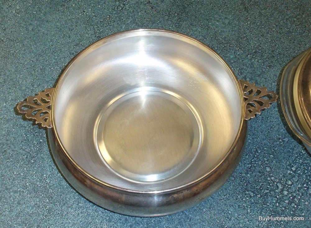 Sheffield Silverplate Casserole Dish 1127 with Pyrex 2Q Baking Dish Insert GIFT!