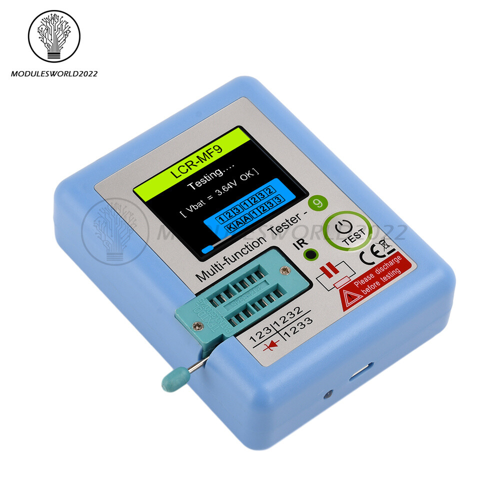 MF9 High Precision Transistor Tester Diode Triode NPN PNP MOSFET Rechargeable