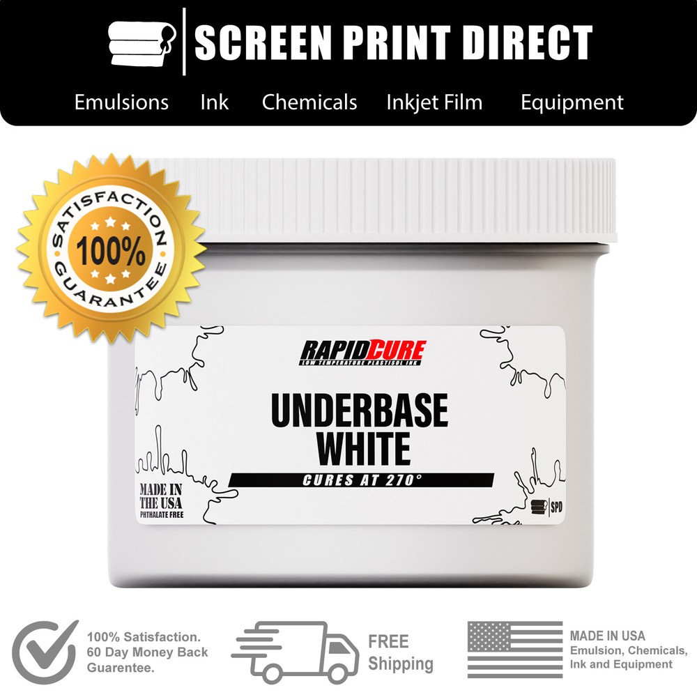 Under Base White - Screen Printing Plastisol Low Temp Cure - Quart 32oz