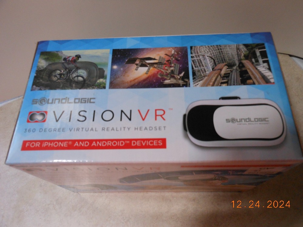 Soundlogic Vision VR 360 Degree Virtual Reality Headset - iPhone & Android FS
