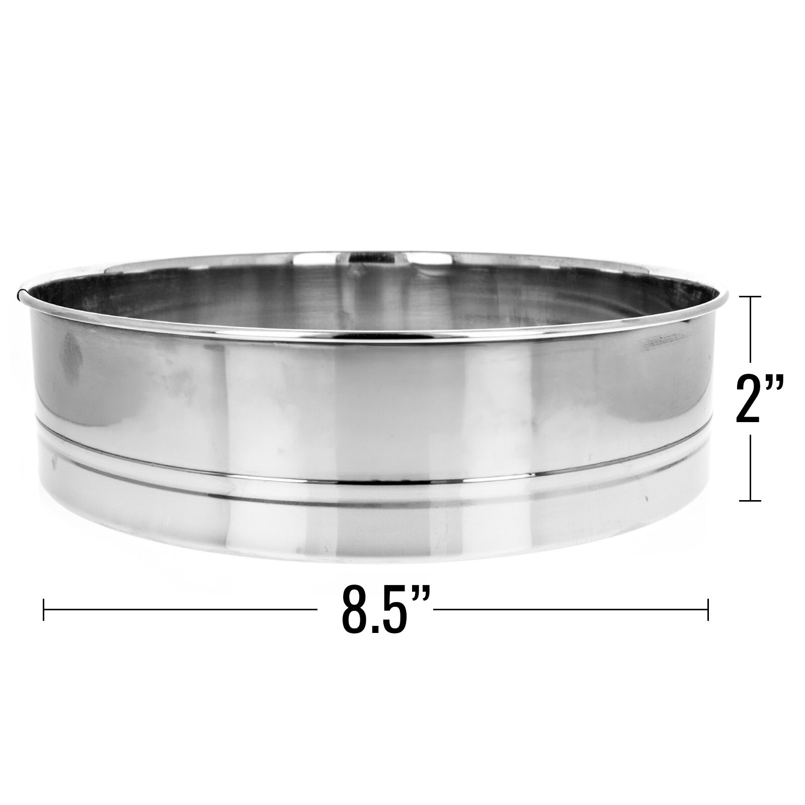 ToolTreaux Interchangeable Fine Mesh Sieve Set Gardening Composting Tools, 5pc