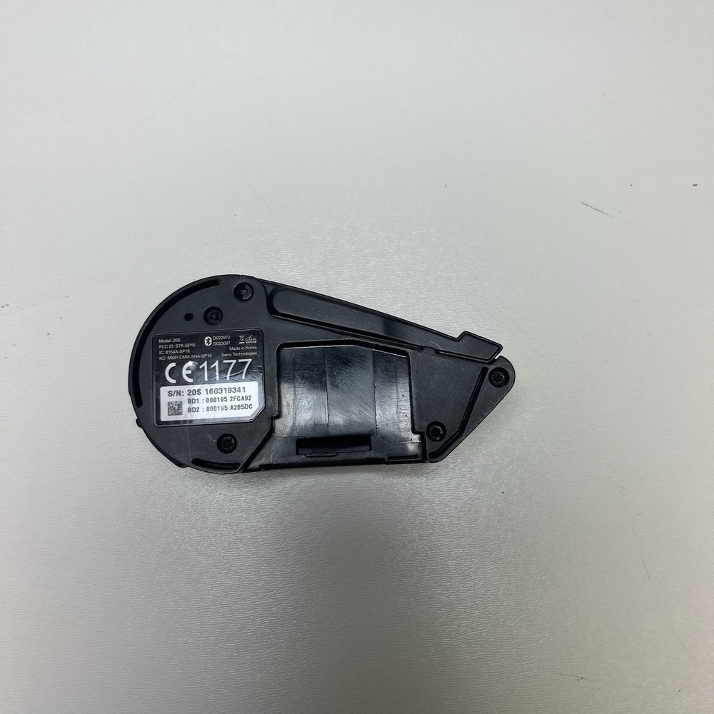 SENA 20S-EVO Motorcycle Bluetooth Headset with HD Speaker MODULE ONLY Untested