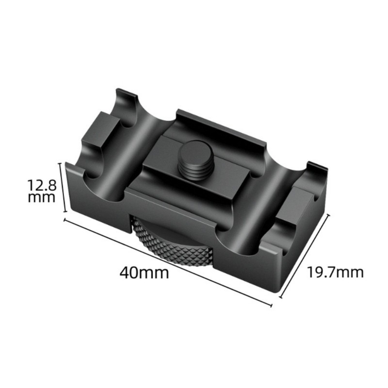 Aluminum Camera Cable Clamp With 4 Way Slots Cable Clip For Camera Handheld