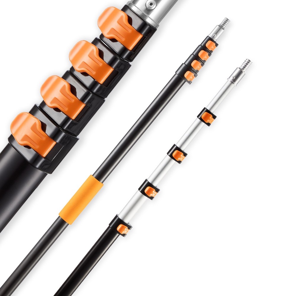HOT/ Telescopic Extension Pole,4.66-19 FT Multi-Purpose Extendable Pole,Sturdy