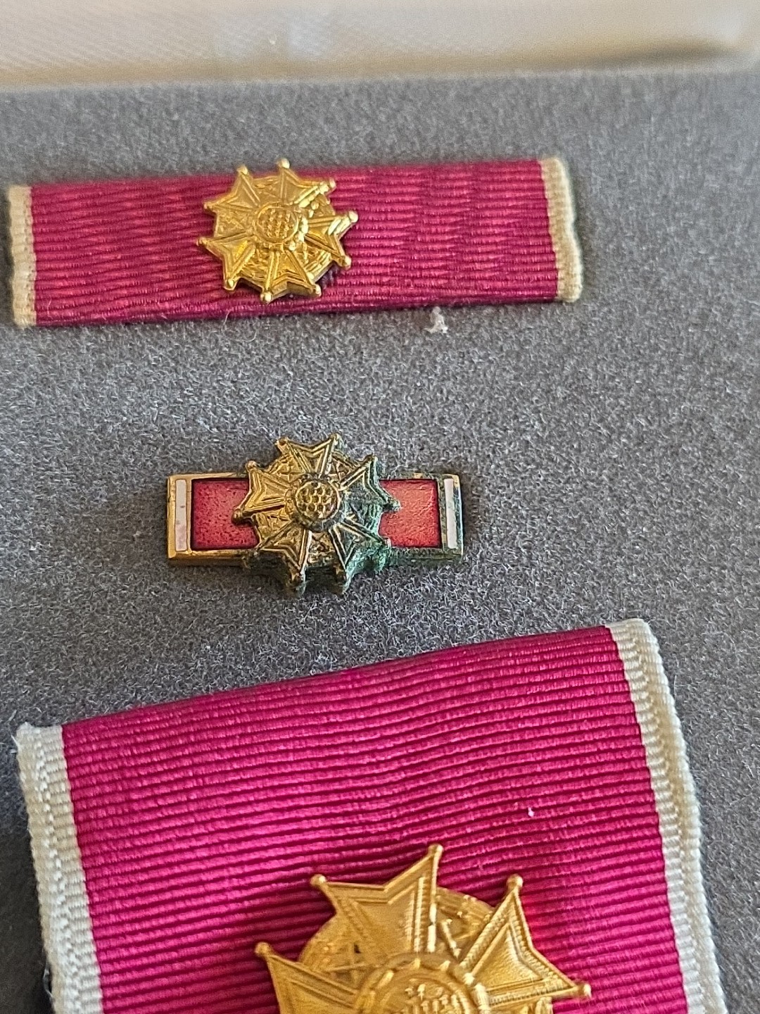 Officer-U.S. Legion Of Merit Medal Ribbon + Devices Vietnam era -SEE STORE WW 1