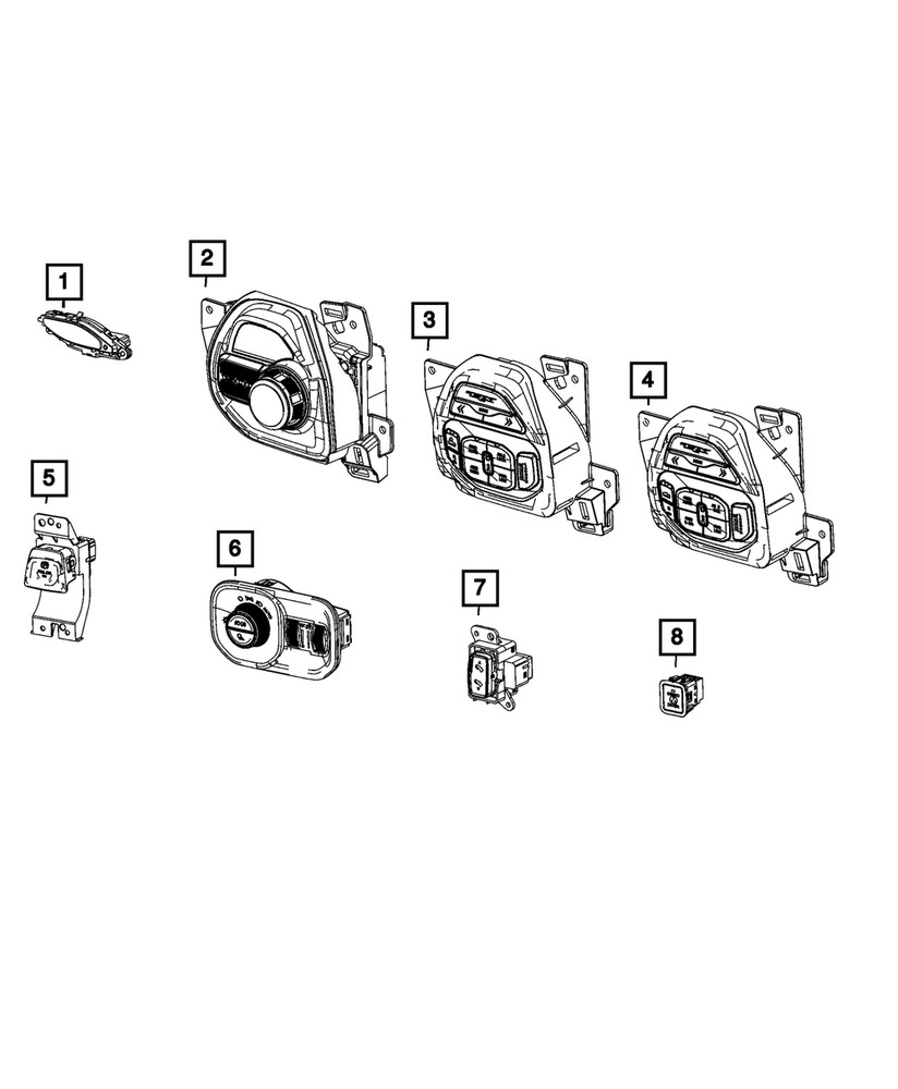 Genuine Mopar Transfer Case Switch 68533394AB