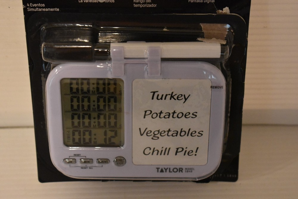 NEW Taylor Digital Plastic Timer with Whiteboard Model 5849