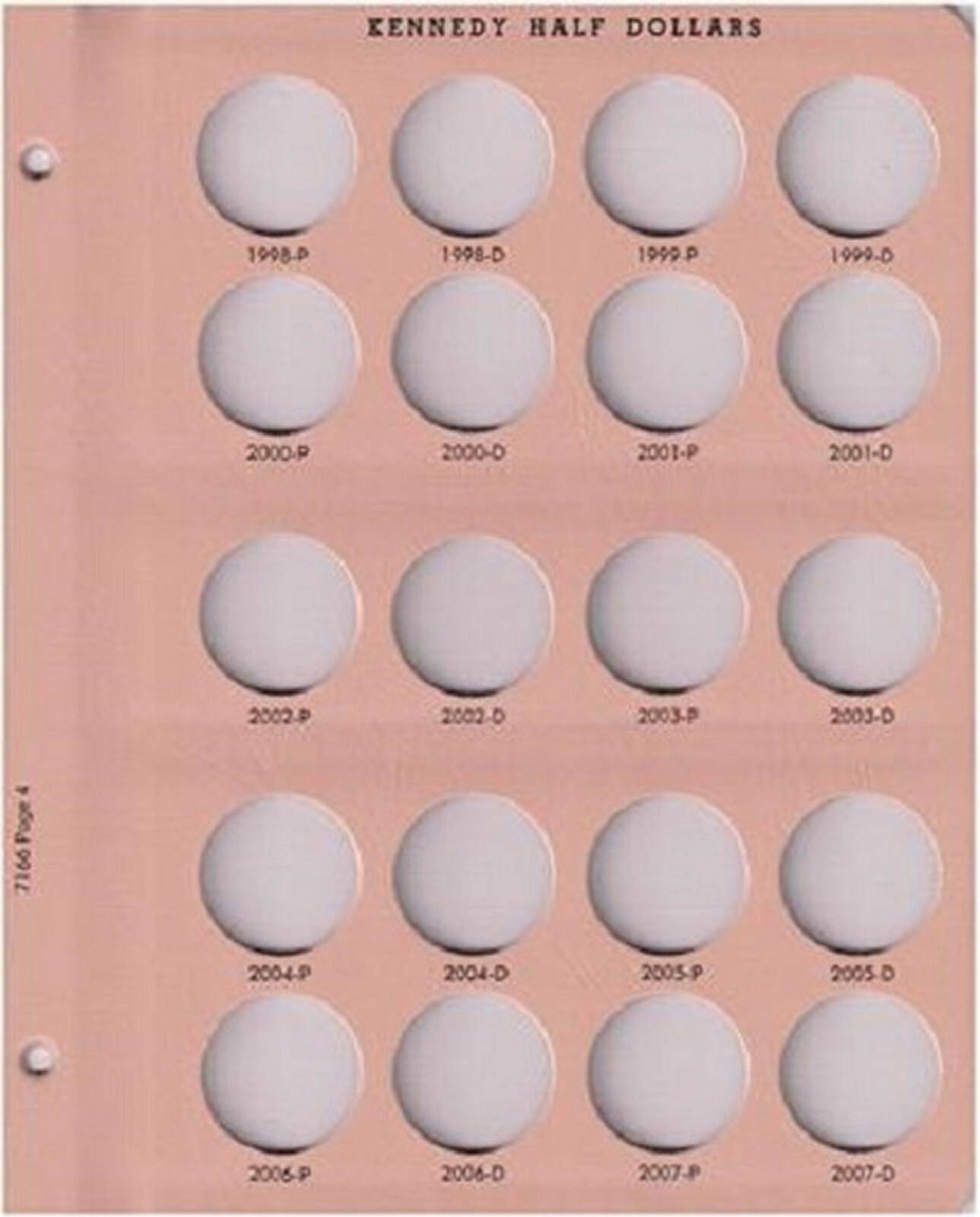 Dansco Coin Album 7166 Kennedy Half Dollar 1964-2027 (To Date) Book 50 cent