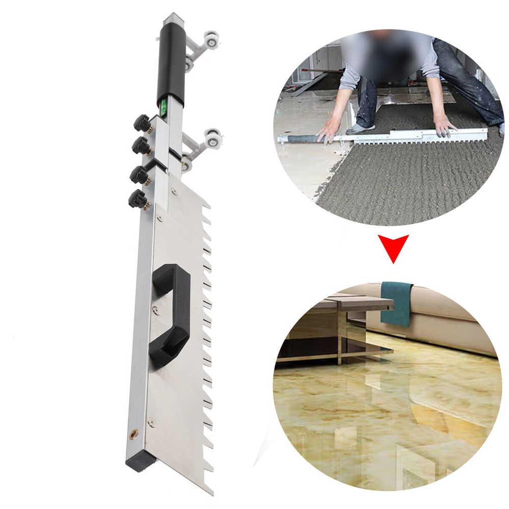 Tile Tools 800mm Large Tile Trowel Square Notch Trowel Wall Tile Leveling Tool