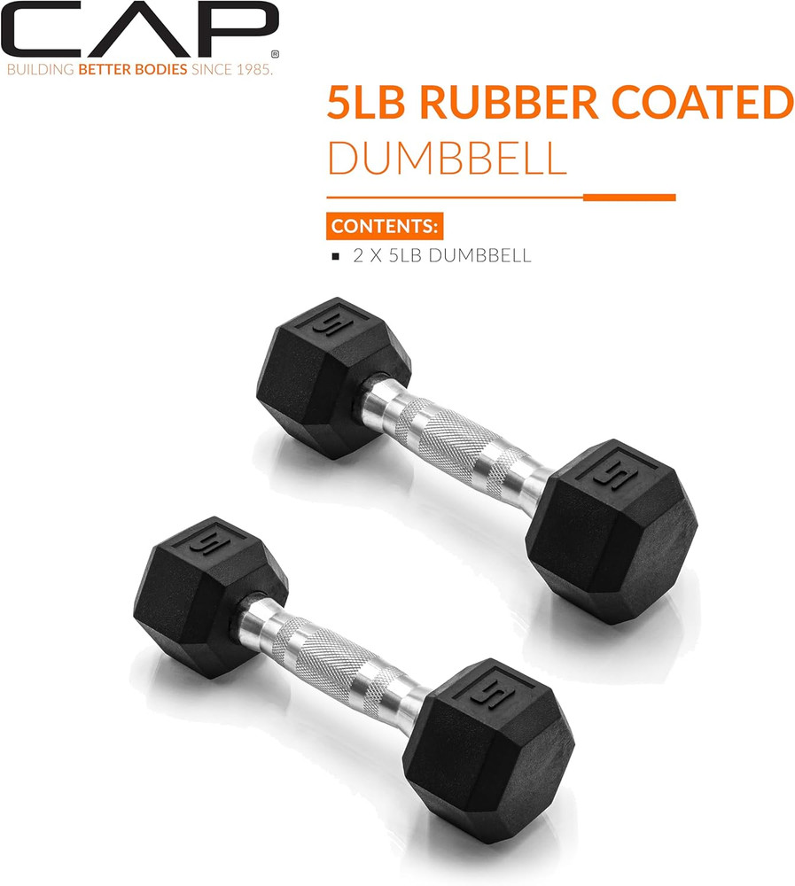 Barbell Coated Dumbbell Weight | Multiple Options Pairs & Sets