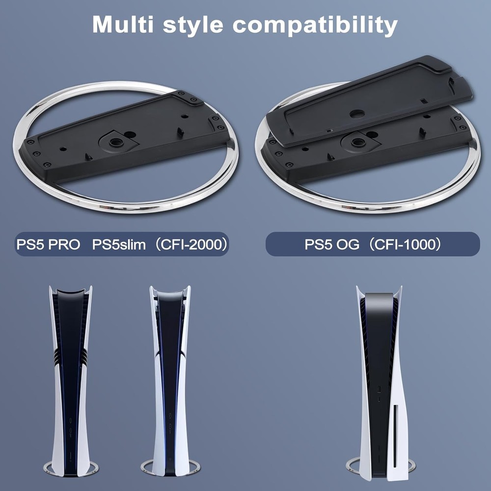 PlayStation 5 Slim Pro Vertical Holder Sturdy Base