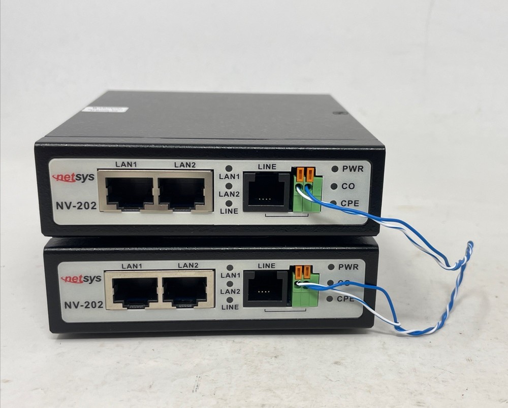 NETSYS HyperXtender ER Ethernet Extender Kit (200Mbps) NV-202EKIT (177)