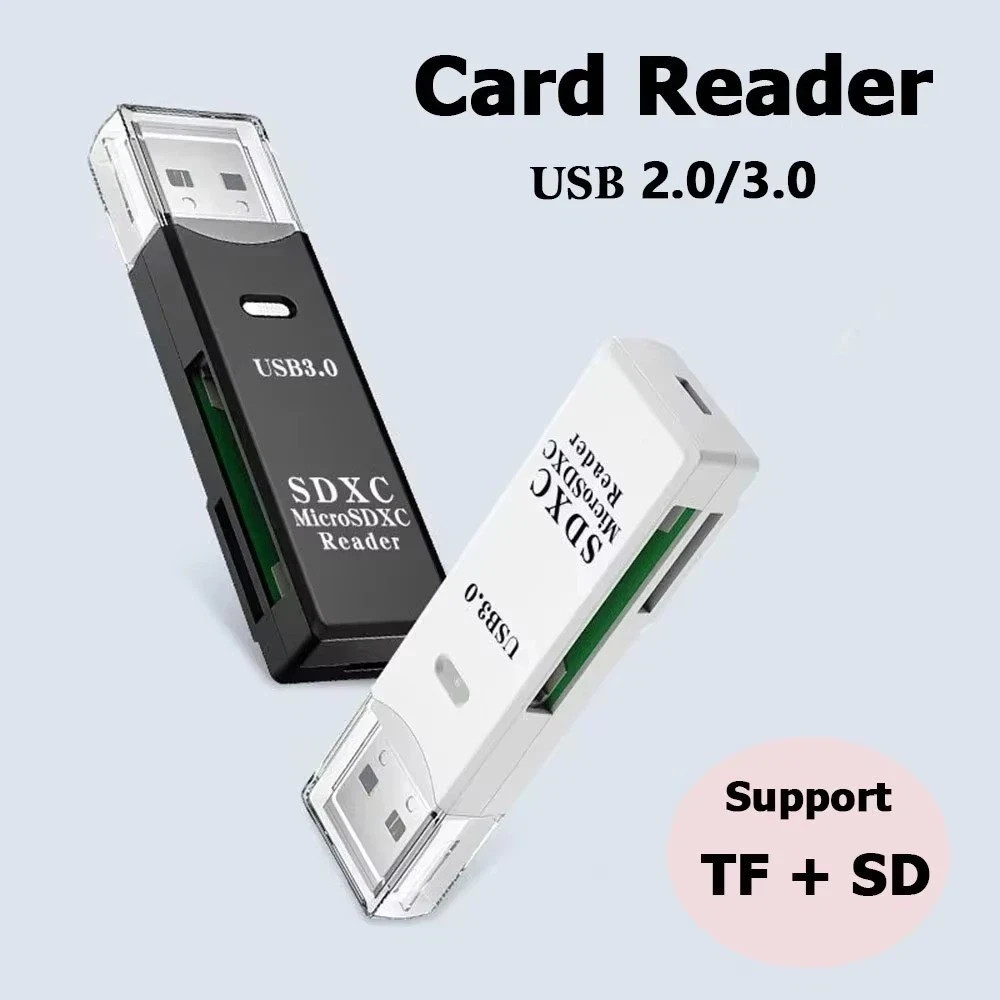 USB 2.0/3.0 Micro SD SDHC TF Card Reader Memory Adapter for PC Laptop Camera