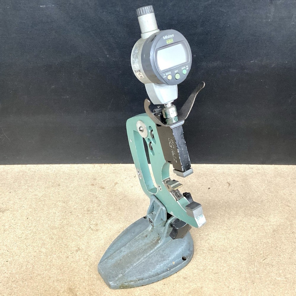 Mitutoyo Digimatic Indicator mounted on a comparator stand Model ID-C125EXB