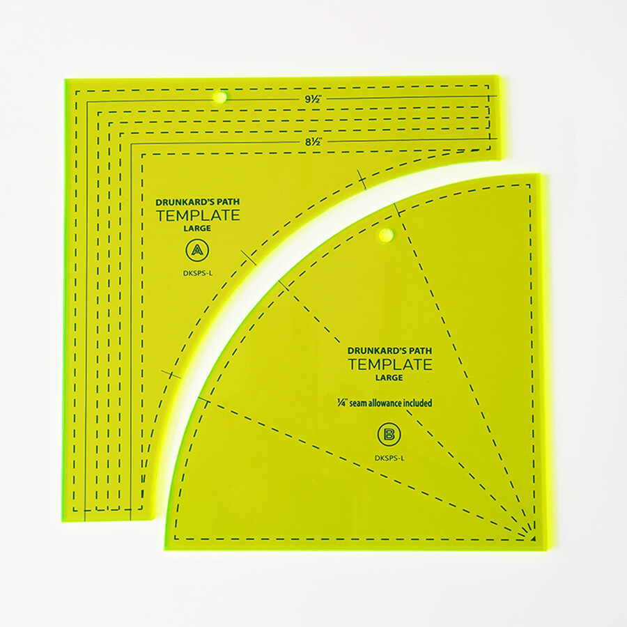 2Pcs/set L-shaped Triangular Ruler Sewing and Patchwork Template #DKSPS-L