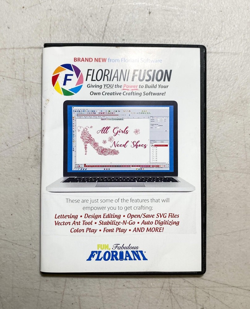 Floriani Fusion Software Embroidery CD-ROM - NO SERIAL