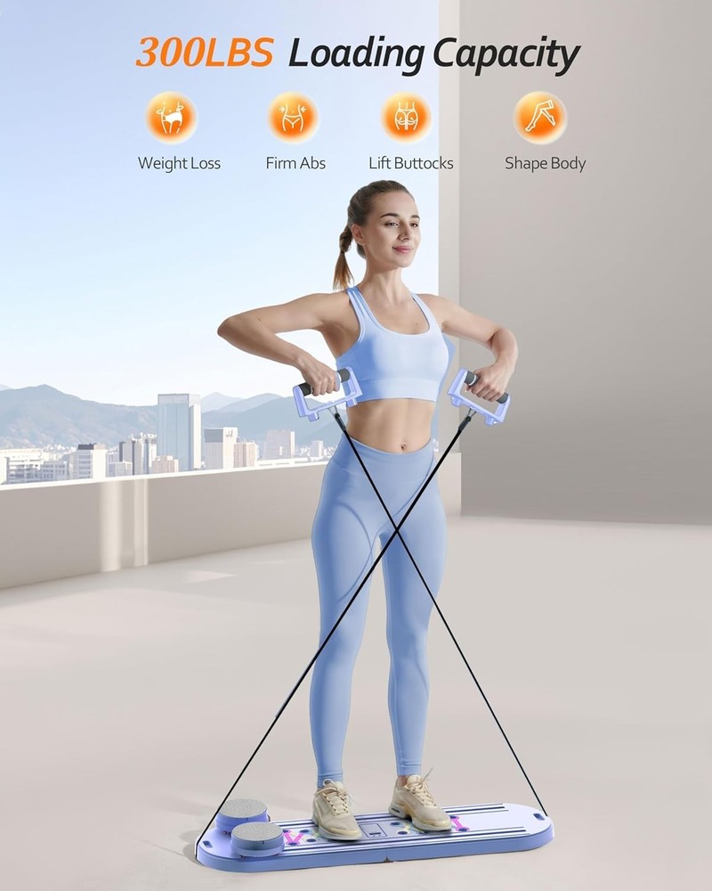250 lbs Capacity Pilates Board – Foldable, Smart Tracking & Safety Features