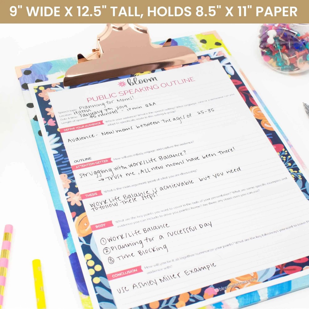bloom daily planners Clipboard, Abstract