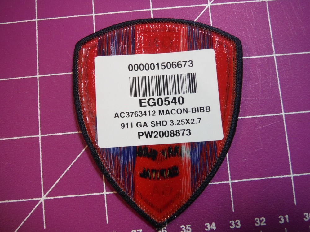 Macon-Bibb Georgia 911 small chest patch