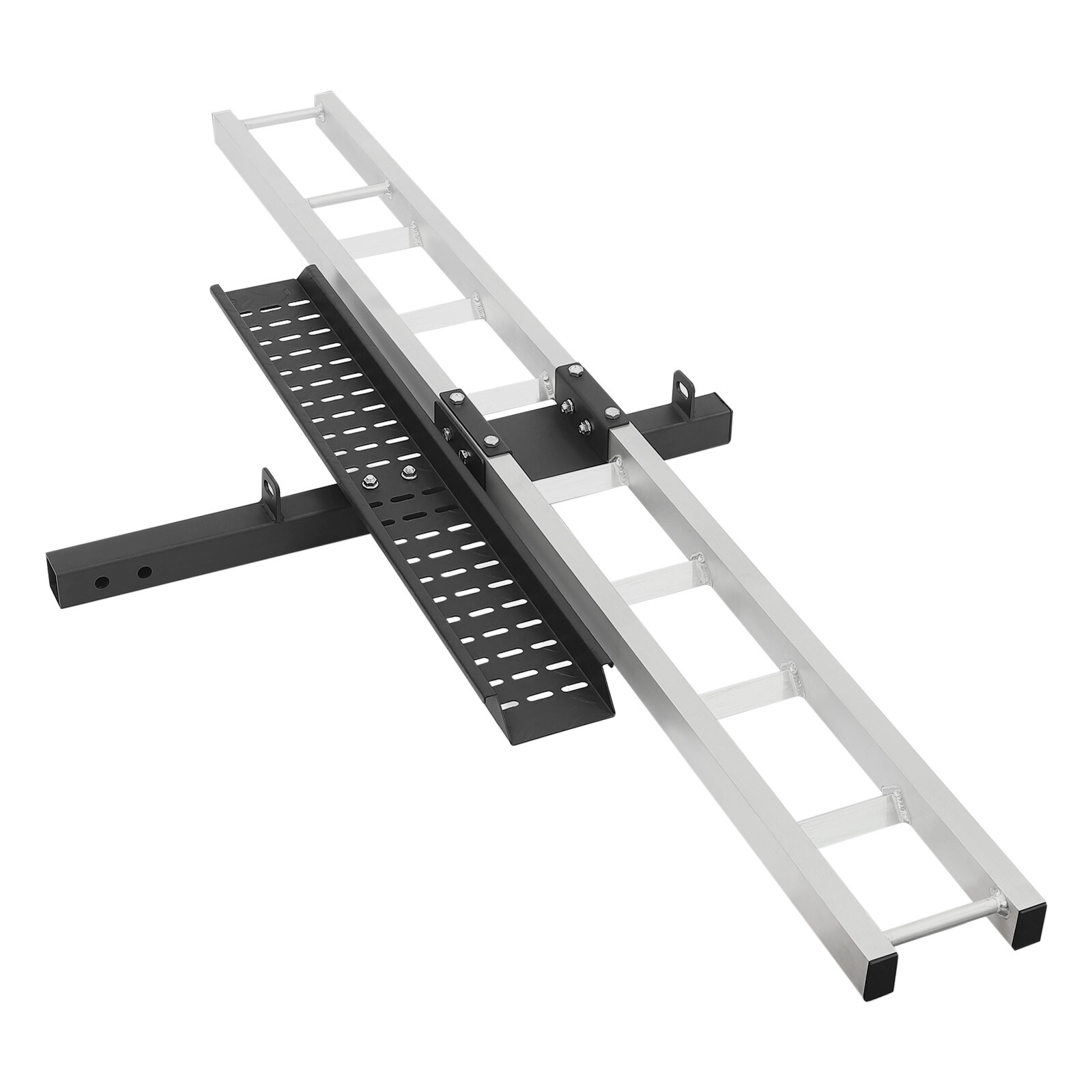 500lbs Steel Motorcycle Dirt Bike Carrier Hauler Hitch Mount Bike Rack Ramp USA