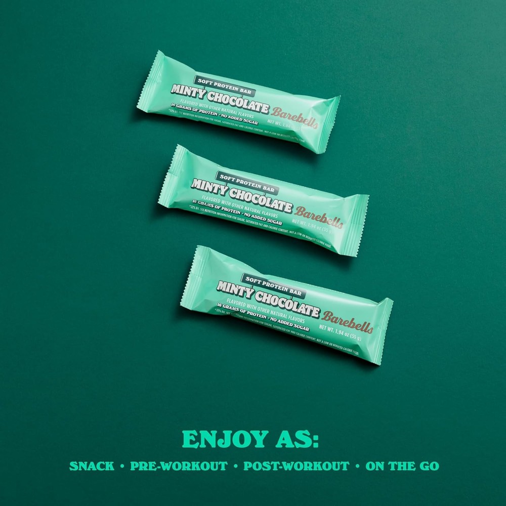 Barebells Soft Protein Bar Minty Chocolate 12 bars - Exp:02/26