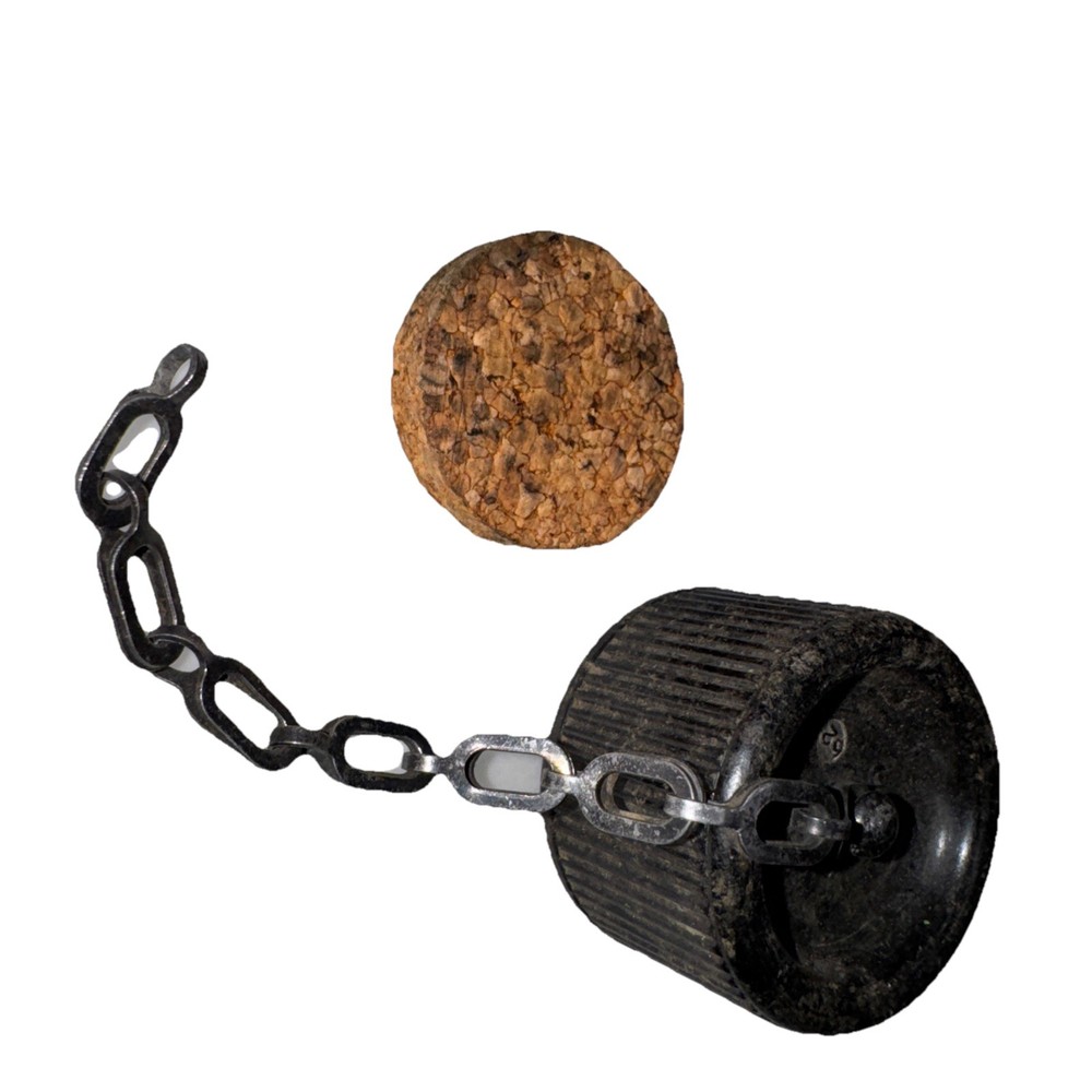 US WW2 CANTEEN LID WITH New CORK REPLACEMENT CAP