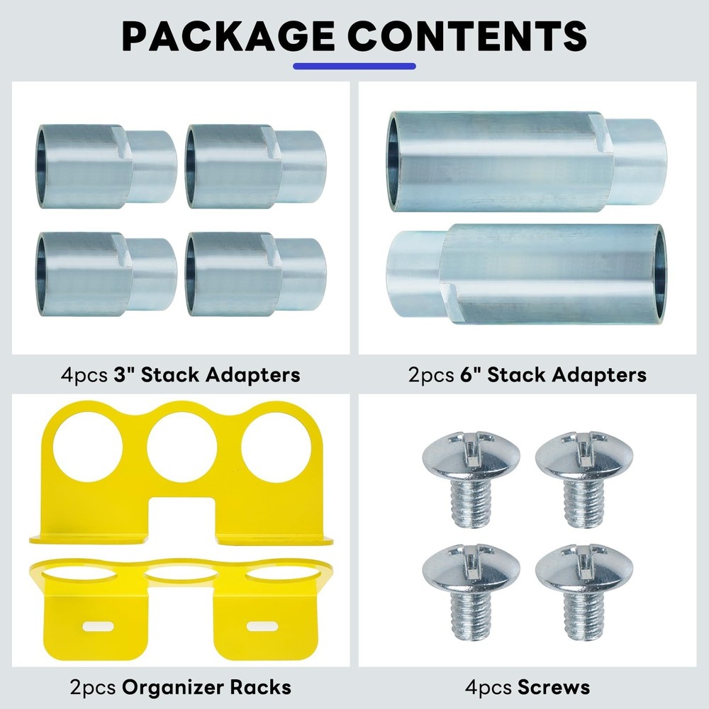 10315 Stack Truck Adapter Kit Compatible with Challenger Lift CL10 E10 VS10, ...