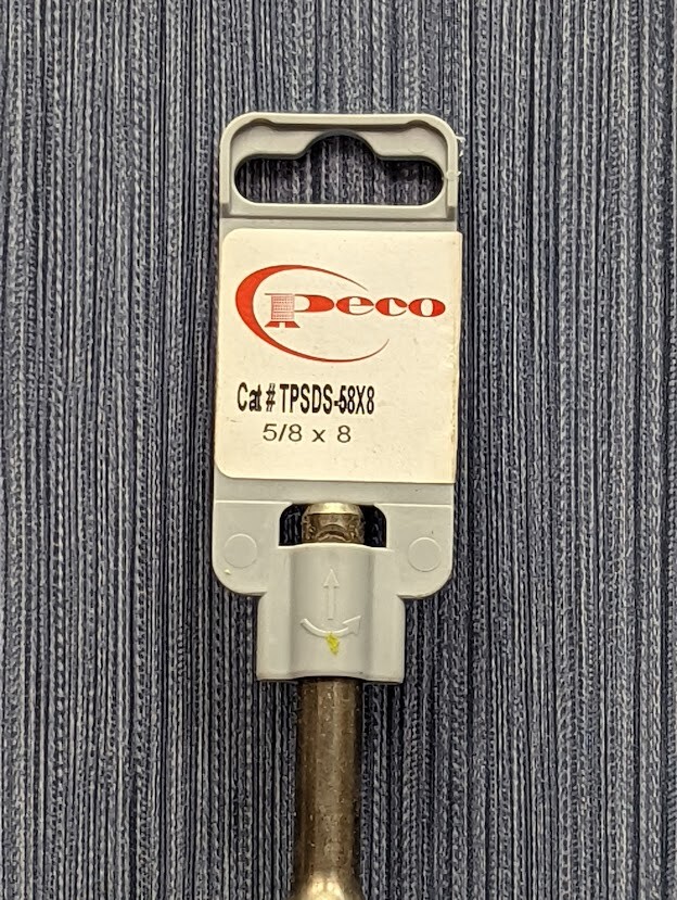 Peco TPSDS Hammer Drill Bit 5/8x8