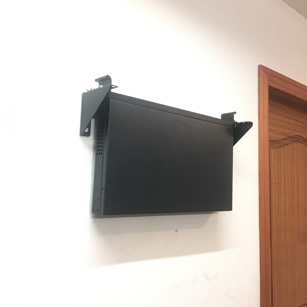 2U Steel Vertical Rack and Wall Mountable Server Rack Mount Bracket for 19inc...