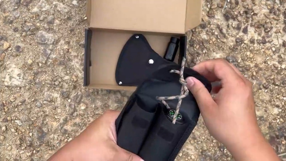 Survival & Camping Axe Tomahawk with Multi Tools - Folding Tactical Hatchet with