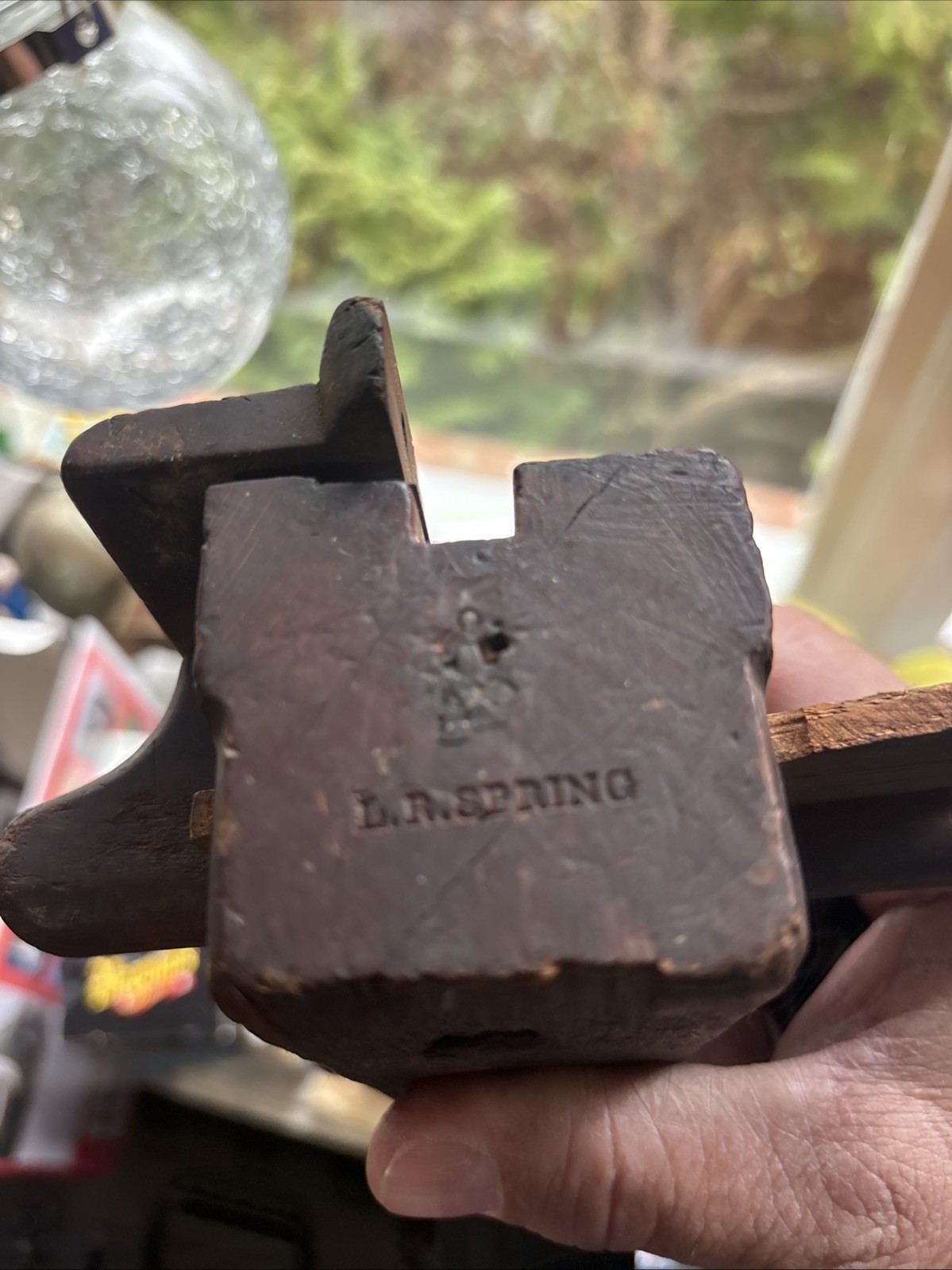 L.R. Spring Antique Wooden Plow Plane