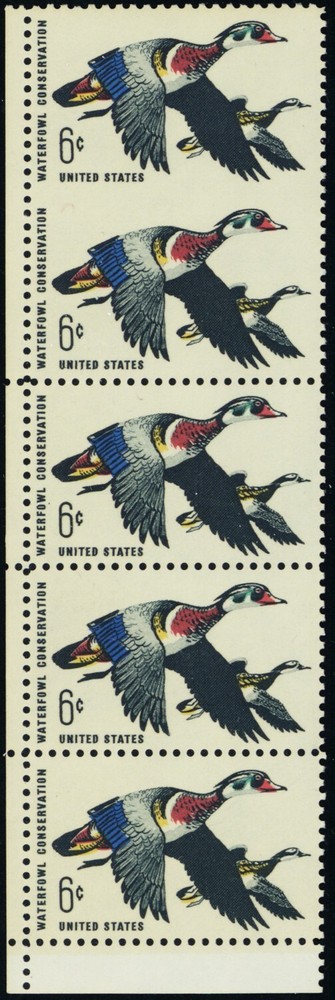 1362a, Mint XF NH 6¢ Vertical Pair Imperforate Between Error - Stuart Katz