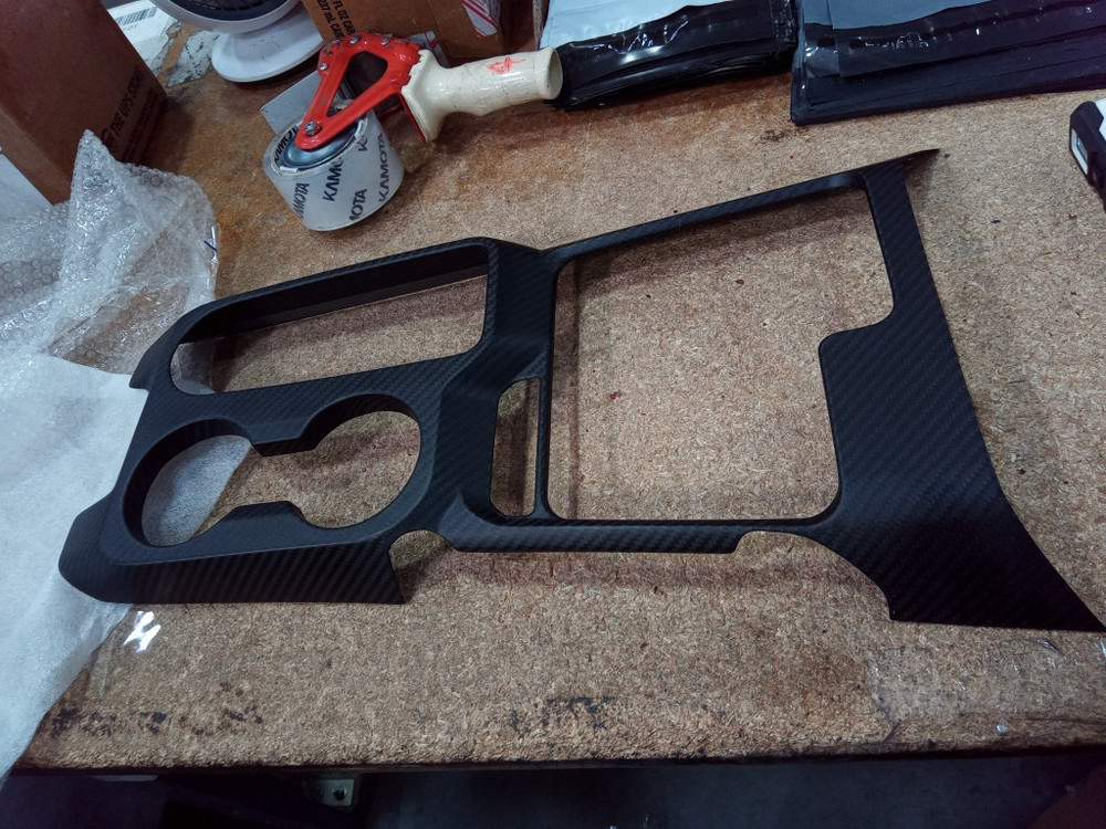 Returned Flawed Dry Carbon Fiber Console Gear Panel For Ford Bronco Raptor 2025+