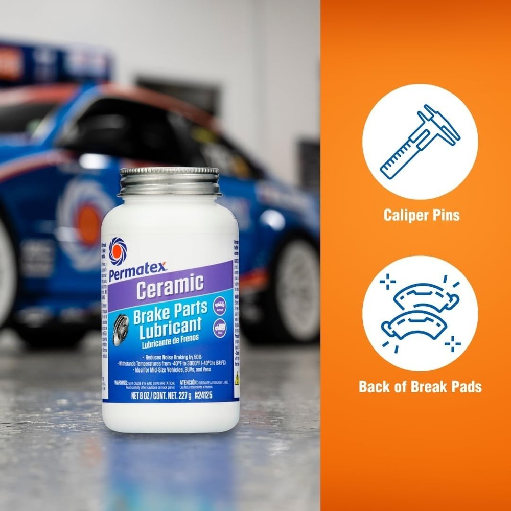 8 oz. Ceramic Extreme Brake Lubricant - Maximum Noise Silence & Longevity