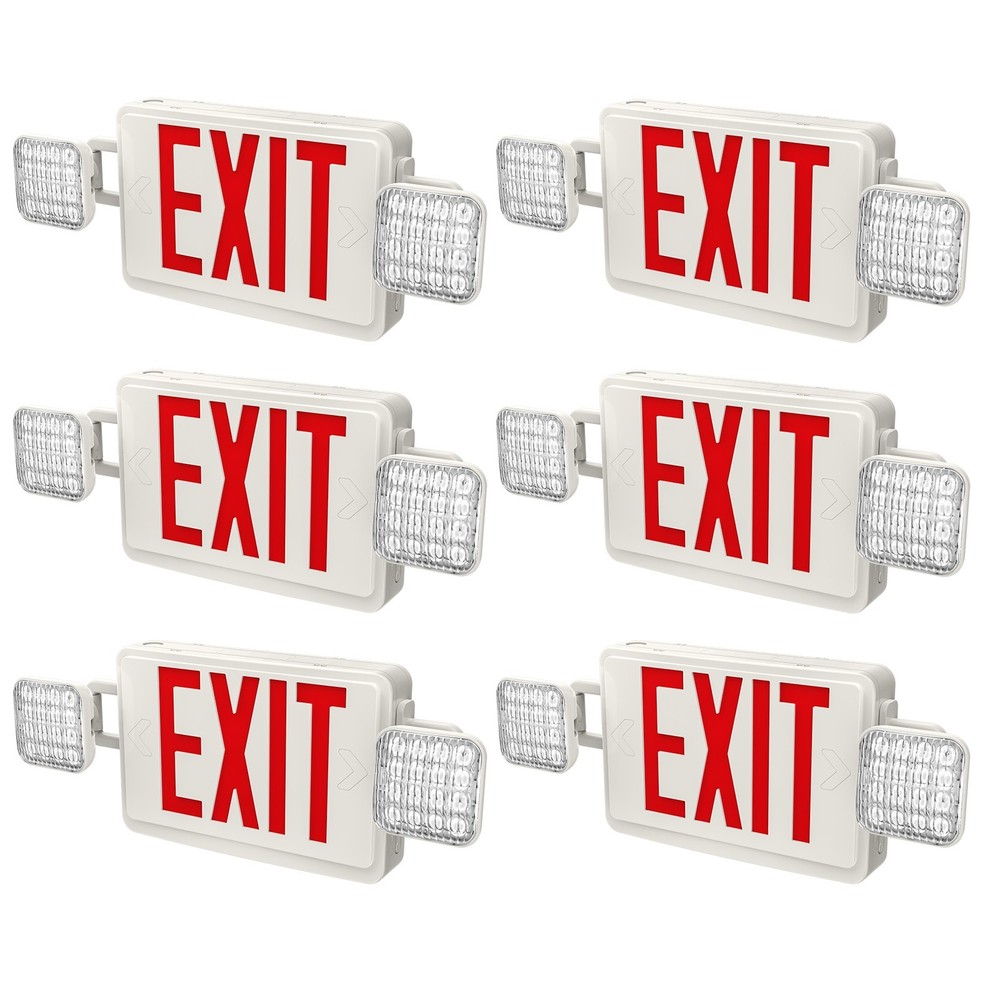 UL Listed-1 Pack Red Led Exit Signs with Battery For Led Emegency Exit Lights.