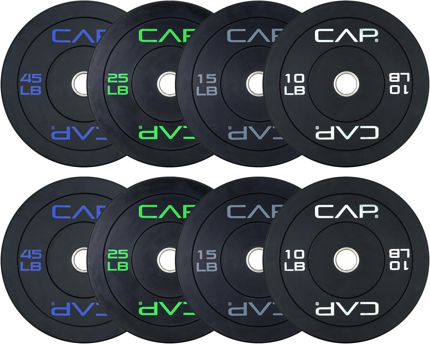 CAP Barbell -Olympic Bumper Plate Weight Set