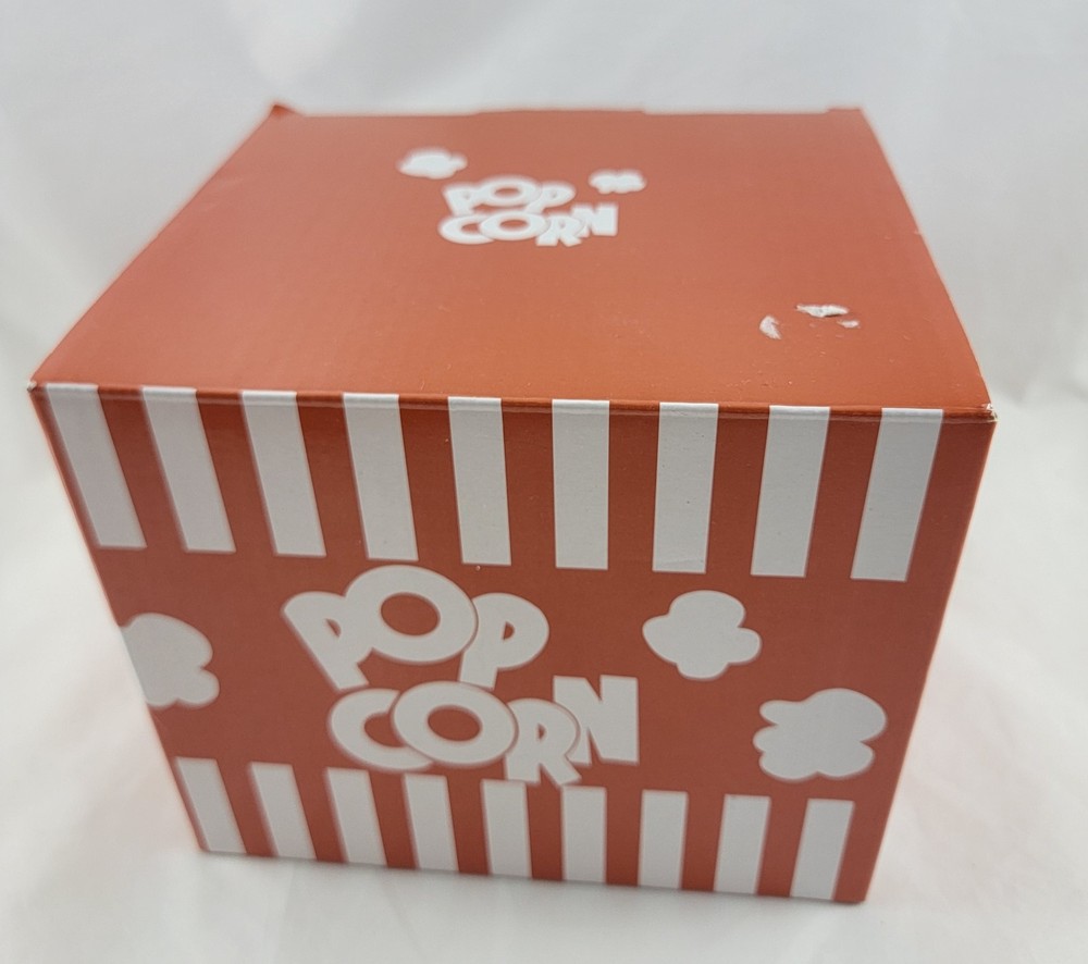 NEW Orange Ecolution Micro-Pop Microwave Popcorn Popper Temperature Safe Glass