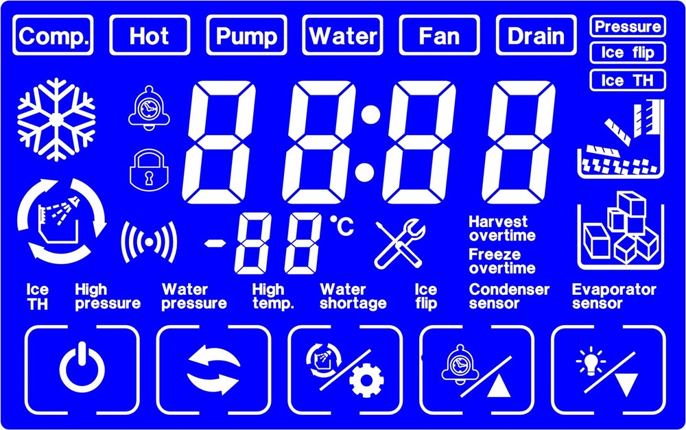 Ice Maker Machine OEM LCD Touch Screen Display, for Repair Replacement Your...