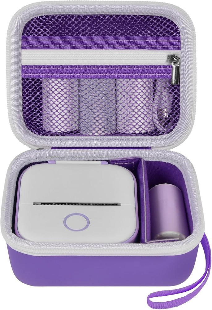 Compact and Stylish Label Maker Storage Case for Memoking T02 & Phomemo Models