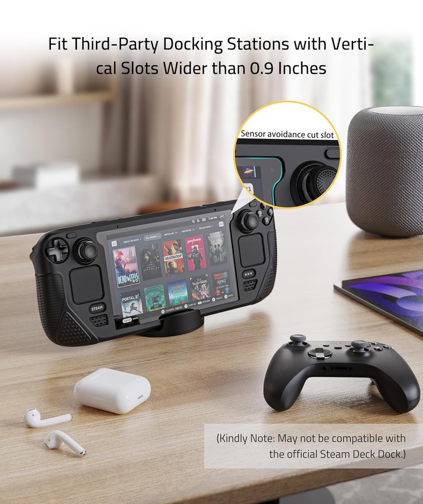 Syntech Protective Case Compatible with Steam Deck Accessories Console Black