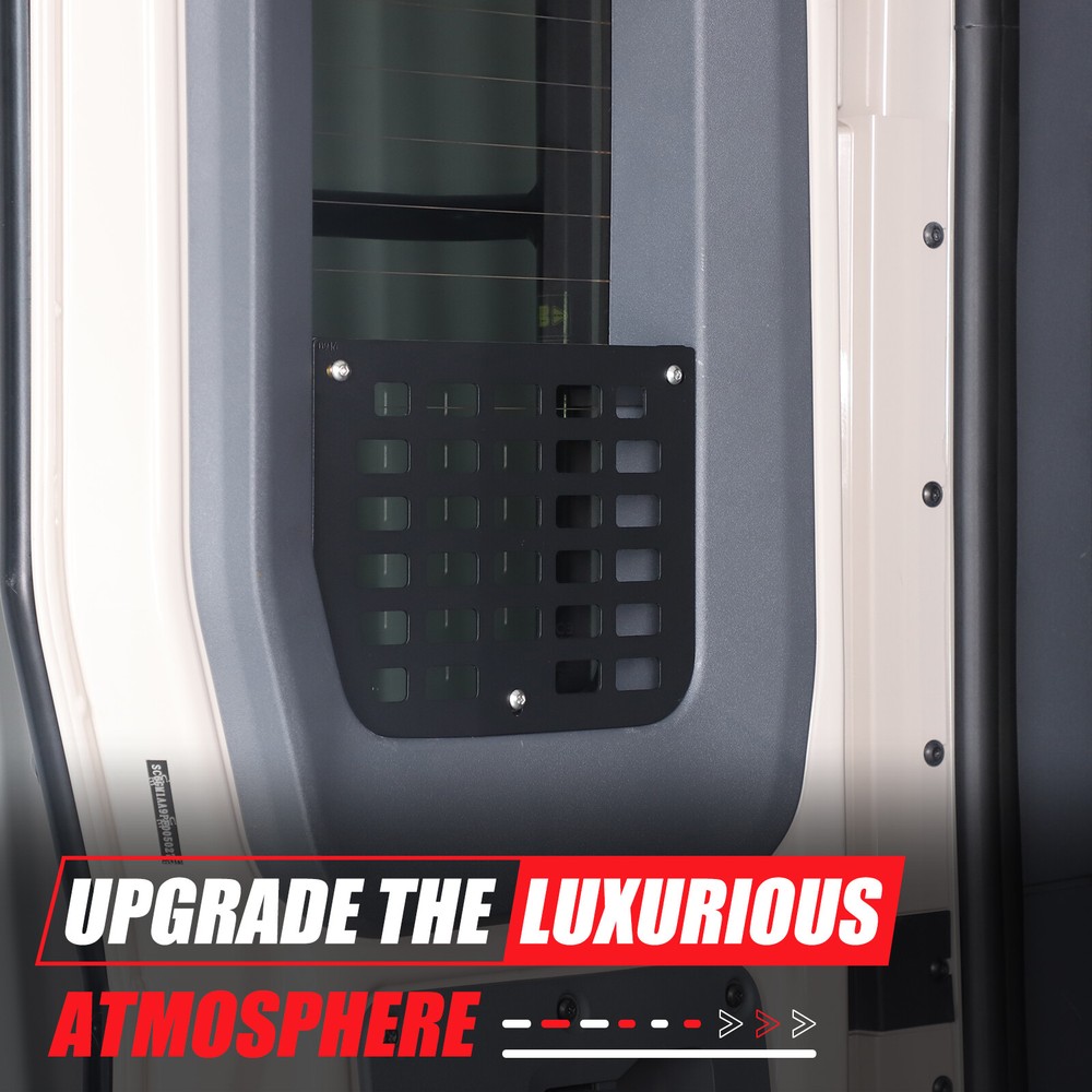 Tailgate Left Side Window Storage Fence Molle Panel Rack For INEOS Grenadier 20+