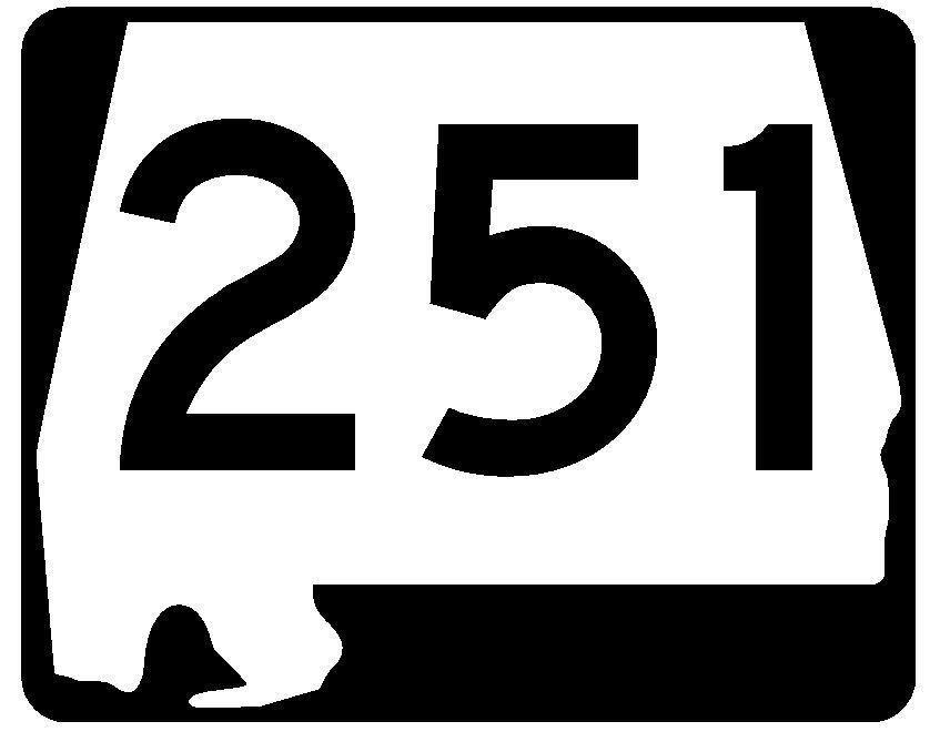 Alabama State Route 251 Sticker Decal